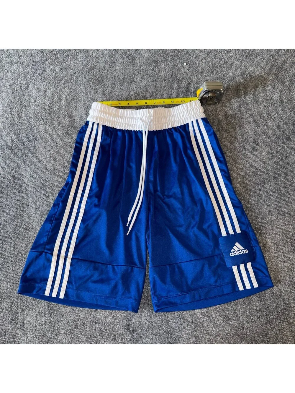 Adidas Basketball Baggy Blue Athletic Shorts Mens MD Vtg y2k 90s Rare